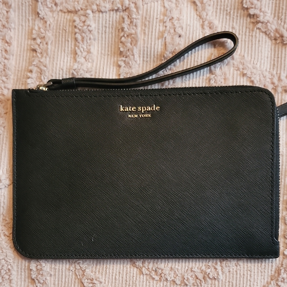 Kate Spade Black Leather Wristlet - Picture 9 of 9